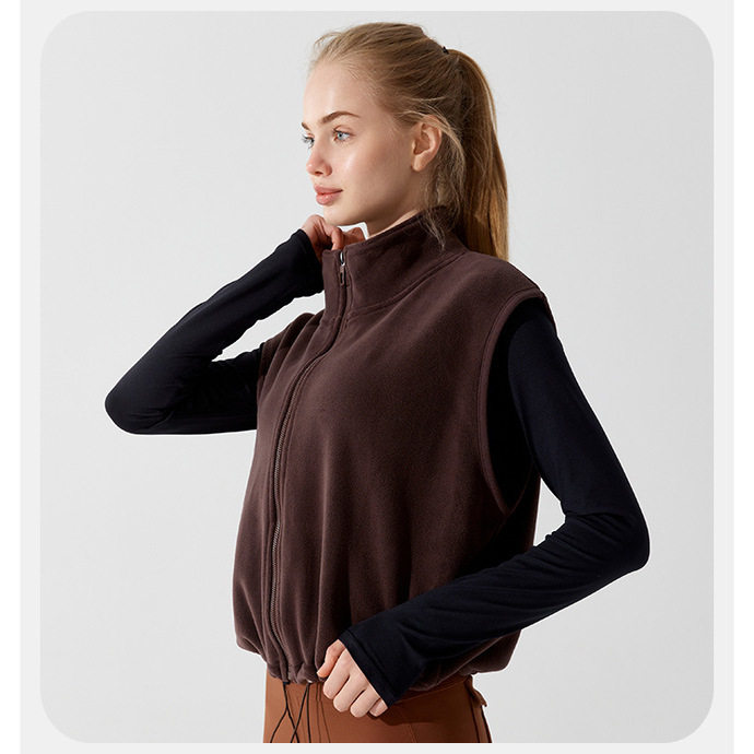 极悠秋冬健身外套保暖马甲奥粒绒背心舞蹈服上衣芭蕾舞上衣开衫女,淘宝优惠券,粉丝福利购,淘宝优惠卷