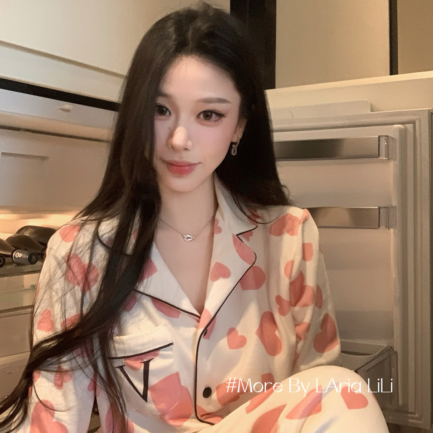 LAriaV家爱心睡衣女2025新款海岛绒秋冬款加绒冬季高级加厚家居服,淘宝优惠券,粉丝福利购,淘宝优惠卷