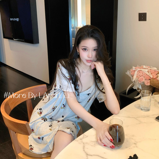 LAria * сексуальная ночная рубашка из модала, новинка лета 2025 года, женская домашняя одежда высокого класса с подушечкой на груди