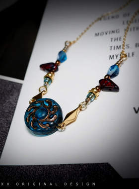 TIMEXX小众手作捷克珠度假项链