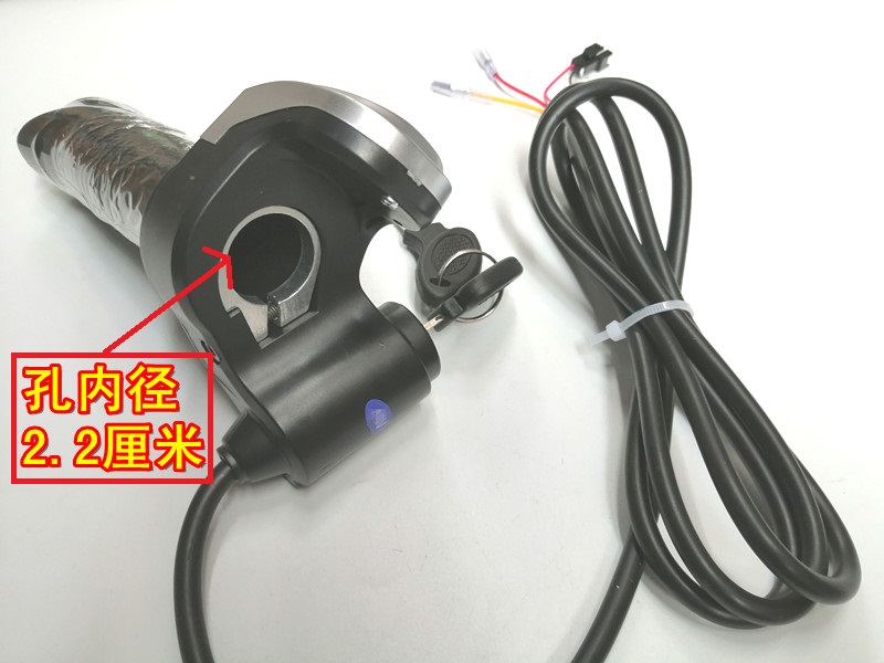 电动车调速把转把36V48V60V带锁电量转把仪表油门把手加速手柄 - 图2