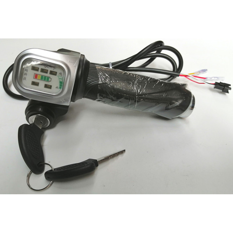 电动车调速把转把36V48V60V带锁电量转把仪表油门把手加速手柄 - 图3