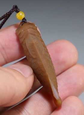 [金龙鱼]天然玛瑙挂件 楼叔孤品