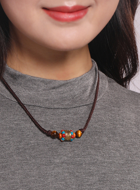 原创设计真言民族风脖子饰品项链