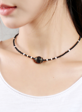 逸水红颜玛瑙男女项链锁骨链