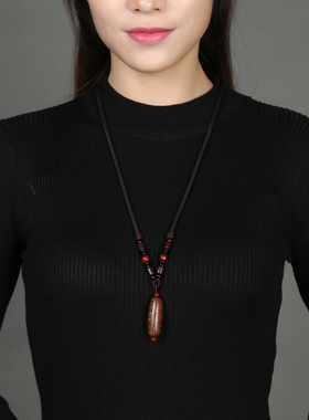 西藏天珠项链男女款菩提民族风