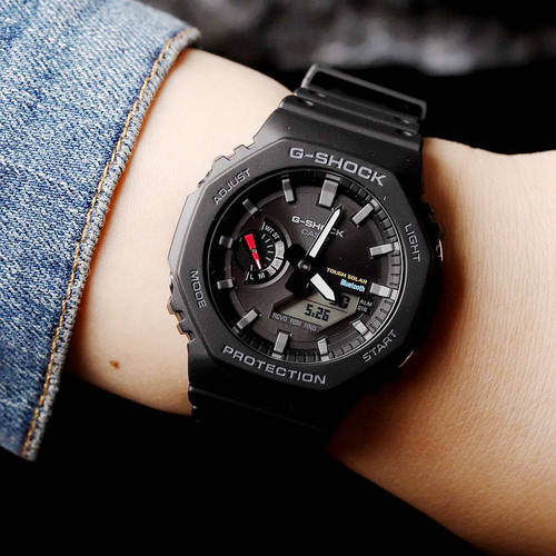 CASIO新品G-SHOCK运动手表金属太阳能蓝牙连接双显GBM GA-B 2100 - 图2