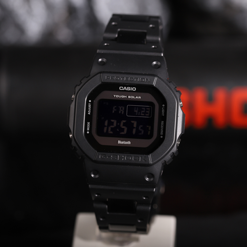卡西欧G-SHOCK黑武士蓝牙小方块太阳能电波男GW-B5600BC-1B/HR/AR - 图0