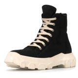 Martens, утепленные высокие ботинки, мужские короткие сапоги на платформе, из натуральной кожи