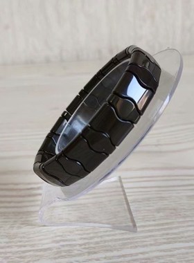 托玛琳麦饭石咖啡色多规格手链