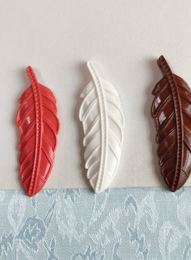 韩国托玛琳树叶形吊坠鸿运当头多颜色项链挂件锗石项链子配饰现货