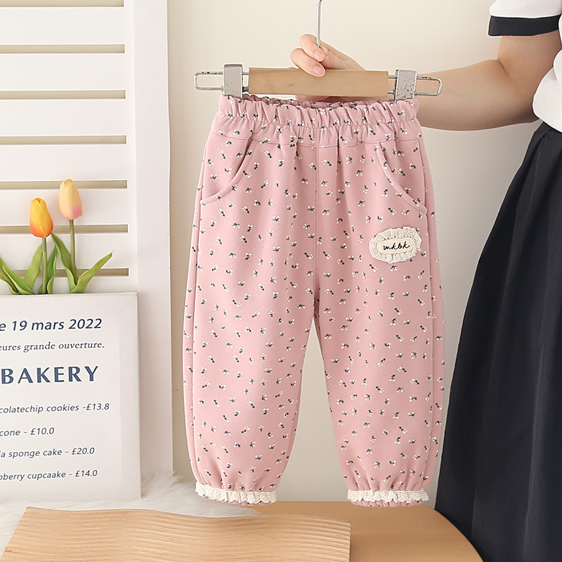 女童加绒裤子秋冬外穿小童一体绒洋气女宝宝卫裤保暖裤婴儿长裤潮,淘宝优惠券,粉丝福利购,淘宝优惠卷