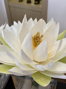 中式样板间酒店成品莲花摆件花艺
