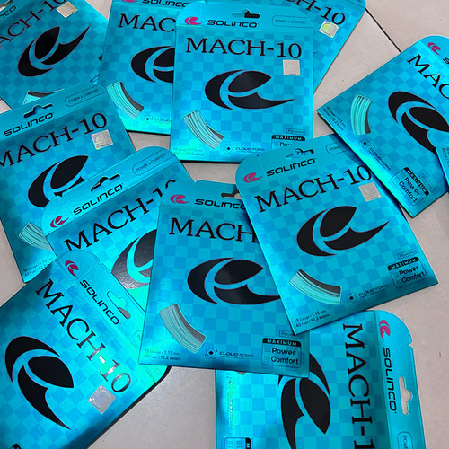solinco索林科网球线马赫MACH-10蒂芙尼蓝高弹旋转五角聚酯硬线 - 图1