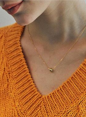 新年转运珠金球锁骨链