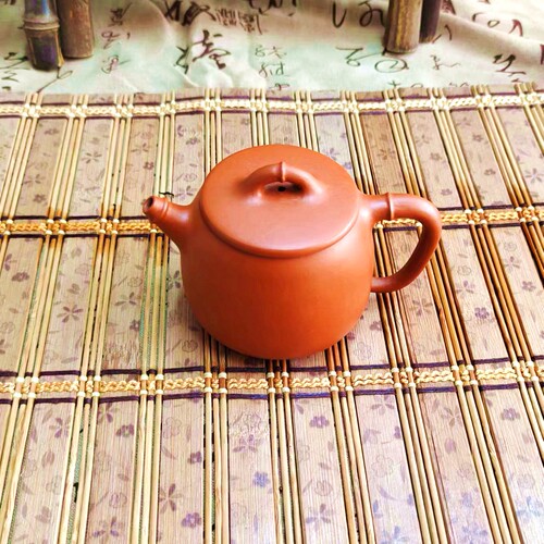 宜兴紫砂茶壶原矿手工家用送礼泡茶壶功夫茶壶朱泥树纹壶供春壶 - 图1