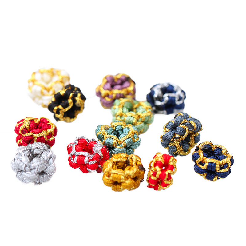 桃花线圈手工编织金店手绳项链纽扣结配件DIY手串菠萝结隔珠配饰,淘宝优惠券,粉丝福利购,淘宝优惠卷