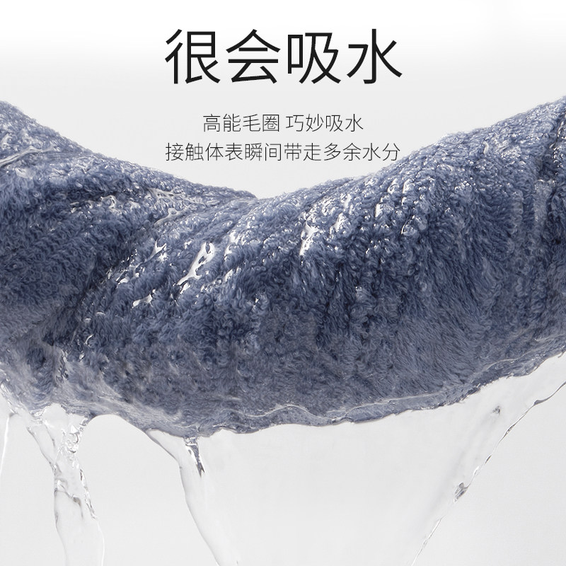 洁丽雅毛巾 纯棉洗脸家用成人不易掉毛柔软全棉吸水抗菌面巾女2条