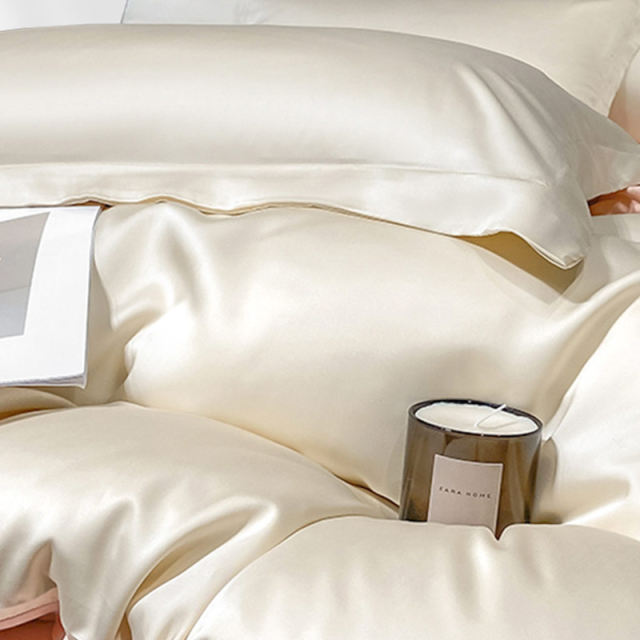 Jelia Silky Nude Sleeping Summer Cool ຊຸດສີ່ຊຸດສີແຂງ