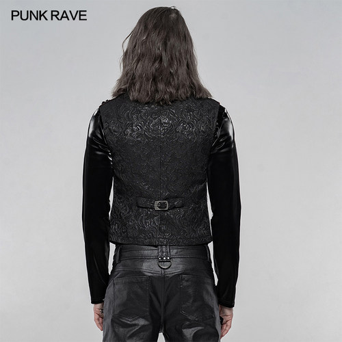 PUNK RAVE pr朋克状态男装复古欧洲伯爵宫廷华丽哥特马甲 Gothic-图1