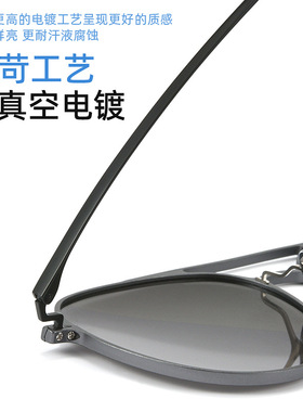 【冷狗推荐】98002M超轻偏光太阳镜双梁飞行员墨镜可配带度数墨镜