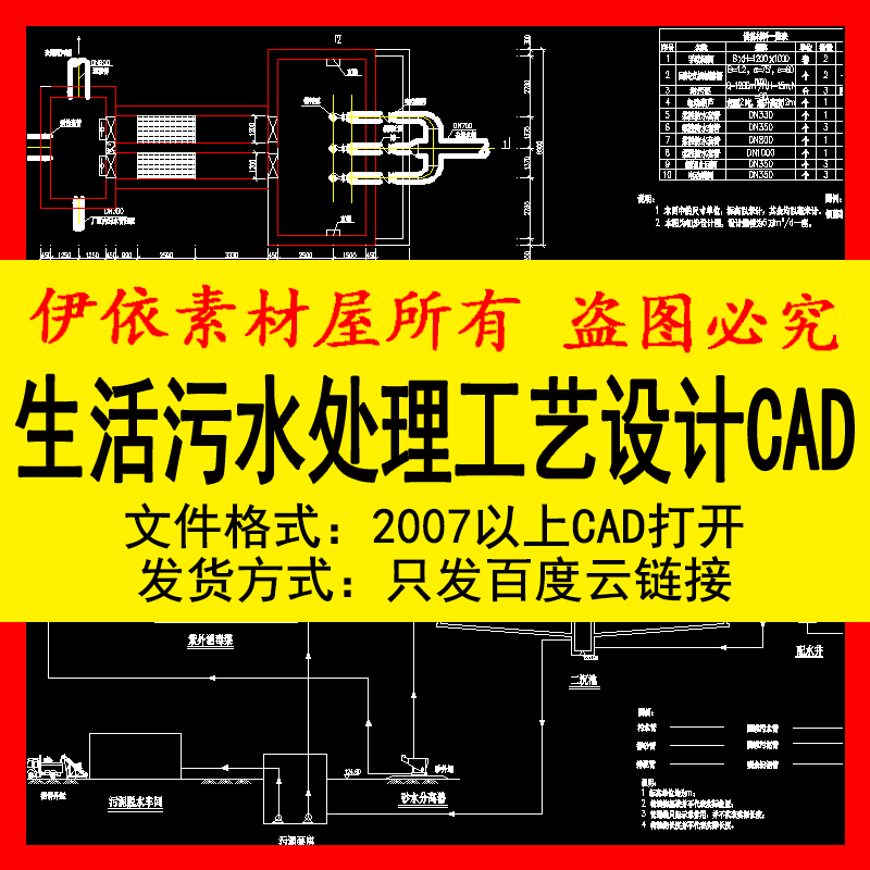 生活污水处理工艺设计CAD平面高程平流沉砂池AAO反应池说明计算书-图1