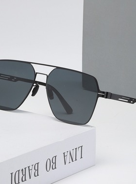 （实体店货源）太阳镜女高级感尼龙变色偏光墨镜日夜两用男夜视镜