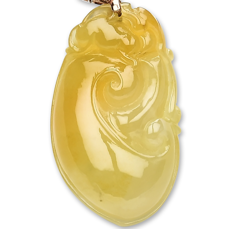 豪8印象f763天然翡翠如意冰种吊坠 豪8印象颈饰