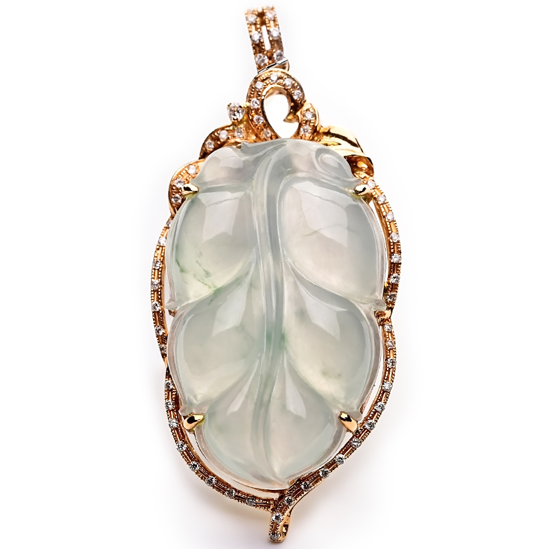 豪8印象l909 18k金镶嵌女挂件吊坠 豪8印象颈饰