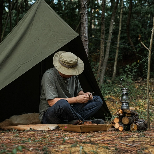 Wild Bushcraft Outdoor Camping Oil Wax Canvas Canvas Lange Box