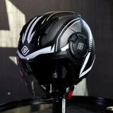 Fased Helme Женский мотоцикл 3C Half -шлем, солнцезащитный крем для мужского шлема, три двойного зеркала из трех кварталов