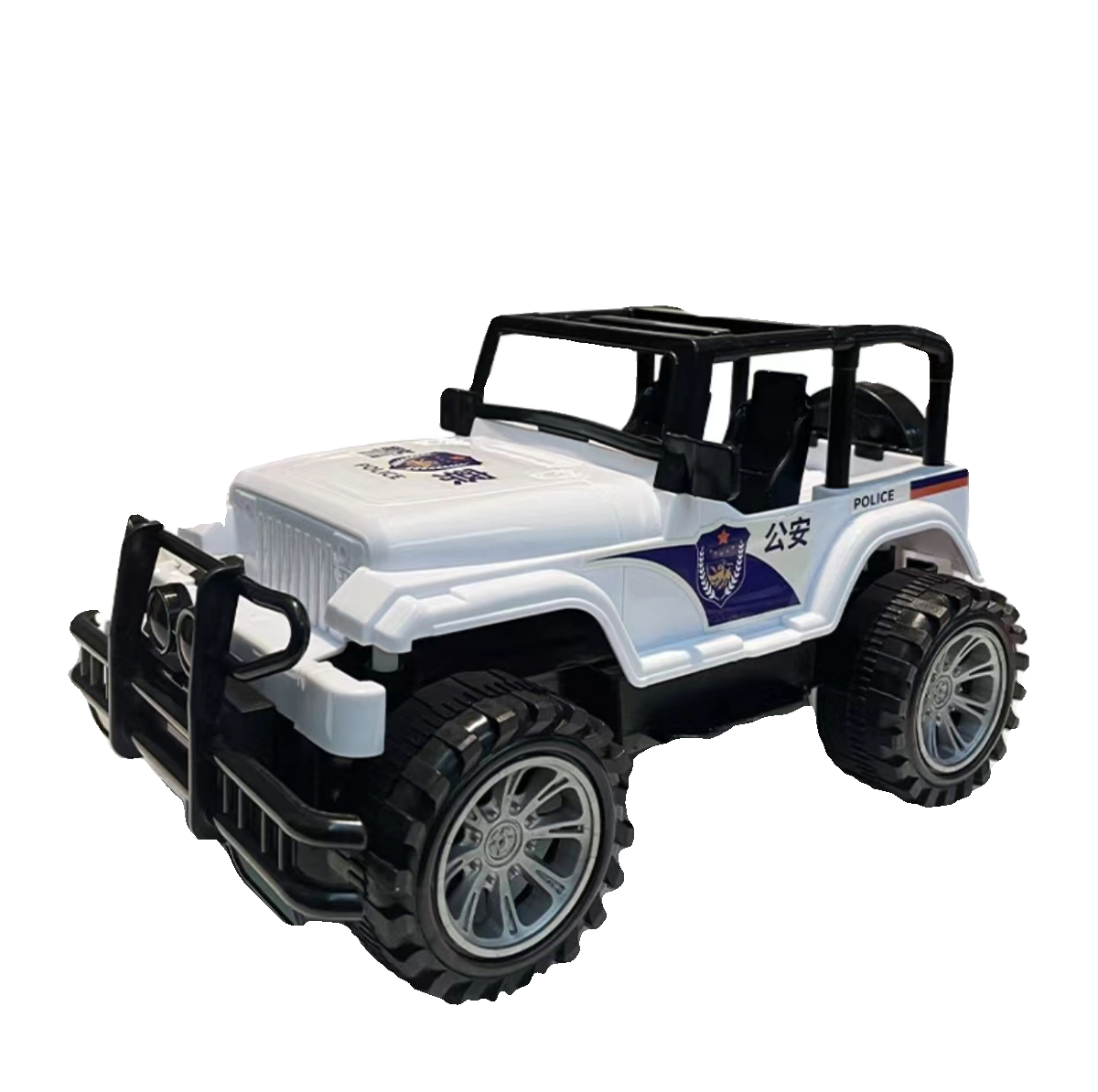 大号惯性警车玩具越野车攀爬仿真汽车模型儿童男孩车玩具车 - 图1