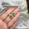Natural emerald colored gemstone ring 5x7