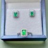 Jiuyuan Jewelry Wooden Color Emerald Set