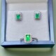 Jiuyuan Jewelry Wooden Color Emerald Set