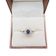Natural royal blue sapphire ring 4 x 5 925 silver finely inlaid fashionable luxury colored gemstone jewelry
