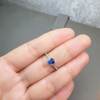 Natural royal blue sapphire ring 4 x 5 925 silver finely inlaid fashionable luxury colored gemstone jewelry
