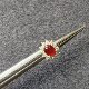 Natural pigeon blood red ruby ​​Princess Diana style earrings