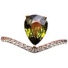 Natural sapphire ring 18k gold finely inlaid 6.5 x 9.5 natural sapphire jewelry