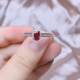 925 silver natural pigeon blood red ruby ring 4×6 natural colored gemstone jewelry