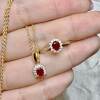 Natural Royal Blue Pigeon Blood Ruby Princess Diana Jewelry
