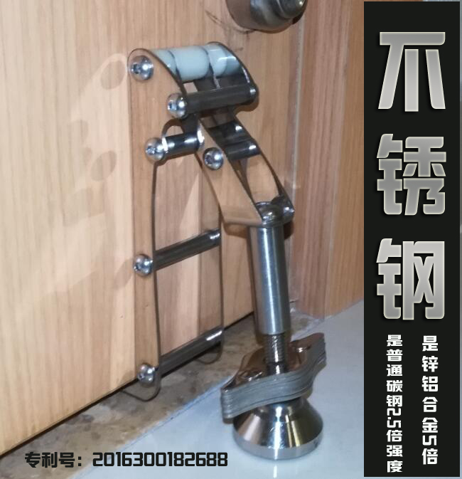 南海力动顶门器阻门器防贼扣防贼神器反锁外开门专用免打孔免螺丝-图1