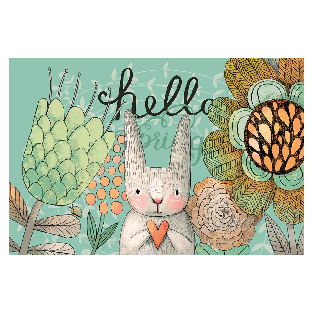 卡通花环兔子进门垫入户大门室内门垫免洗易打理卧室门地毯,淘宝优惠券,粉丝福利购,淘宝优惠卷