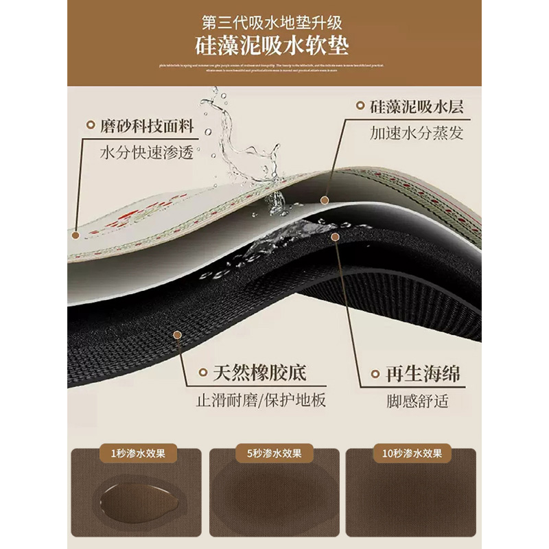 新中式茶几桌布古典茶桌禅意桌旗茶席茶垫吸水茶台垫布防水垫子,淘宝优惠券,粉丝福利购,淘宝优惠卷