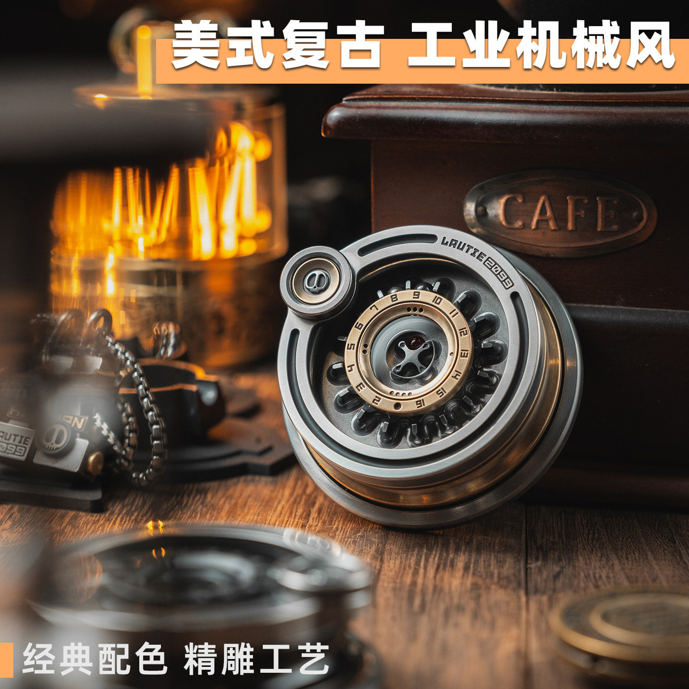 老铁匠嘉年华MEGA 磁力联动桌面轮盘 黑科技金属指尖解压edc玩具,淘宝优惠券,粉丝福利购,淘宝优惠卷