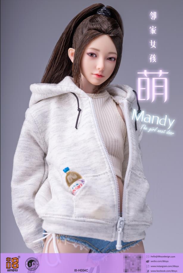 i8toys 1/6 小萌 可动眼女兵人头雕 I8-H004 补款