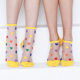 ຖົງຕີນສໍາລັບແມ່ຍິງ, ultra-thin love socks ກາງ calf ຍີ່ປຸ່ນໂປ່ງໃສ