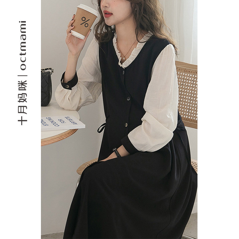 【专柜同款】十月妈咪春季连衣裙子 十月妈咪连衣裙