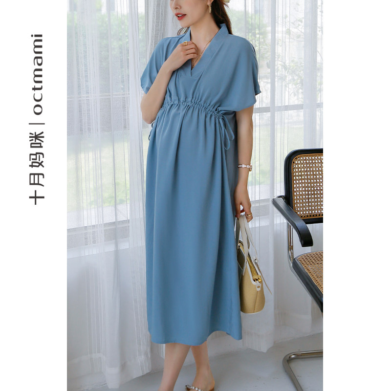 【新品】十月妈咪夏季孕妇休闲外穿 十月妈咪连衣裙