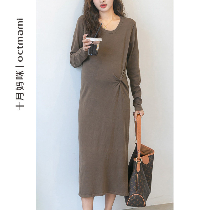 【新品】十月妈咪怀孕产后休闲连衣裙 十月妈咪连衣裙